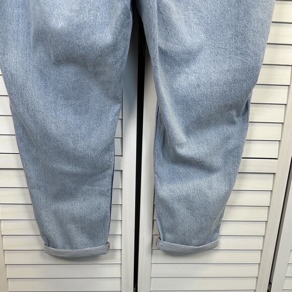 Disney X‎ Hot Topic Mickey Minnie Mouse Floral Mom Jeans Light Wash Plus Size 28 - Picture 9 of 12